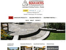 Tablet Screenshot of boulders.ca